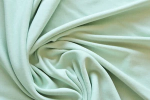 1 Lfm Jersey 4,50€/m² Schlauchstoff BIO- Baumwolle pastellgrün AL3 - Bild 1 von 1