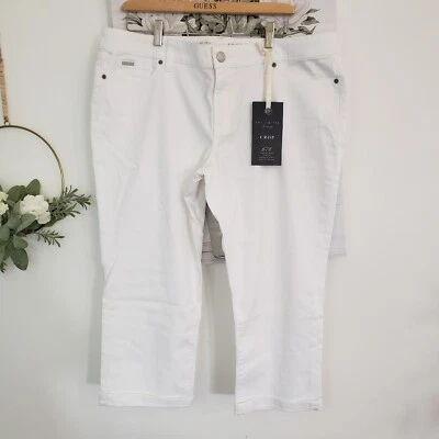 The Limited Denim Blanco Crop 678 tiro bajo para mujer talla 16 Nuevo con etiquetas Foto 1 de 4