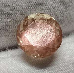 Natural Flashy Oregon Sunstone Cut Round Shape Sparkling Gemstone Jewel 1.8 Cts - Picture 1 of 8