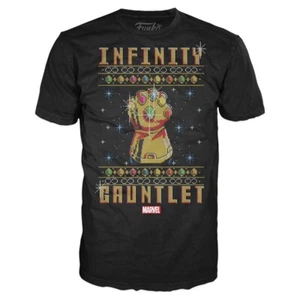 Funko Pop Tees Infinity Gauntlet Ugly Sweater T-Shirt M Marvel Collector Corps - Picture 1 of 2