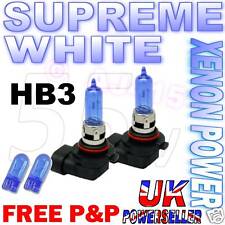 Supreme White Light Bulbs HB3 RENAULT Clio 2 Van