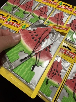 24 Watermelon Scent  Little Trees FREE SHIPPING Car Air Freshener - Image 1 of 3