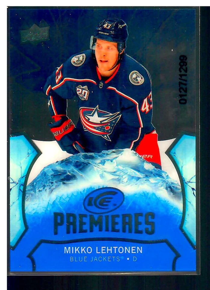 2020-21 Upper Deck ICE Hockey Premieres RC Mikko Lehtonen #d0129/1299 #127 - Image 1 of 1