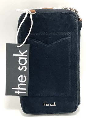 Sak черная замша Silverlake Smartphone сумка через плечо бумажник с Ярлыками - Изображение 1 из 4