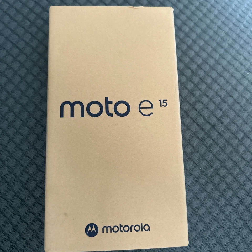 Motorola Moto E15 Android Smartphone 64 GB Denim Blue - Brand New Sealed - Image 1 of 3
