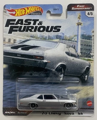 Chevy Nova SS Fast and Furious Fast Superstars SS # 4/5 Hot Wheels '70 Foto 1 de 3