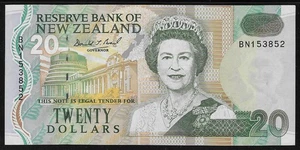 New Zealand 1992 20 Dollars P 179 VF - Picture 1 of 2