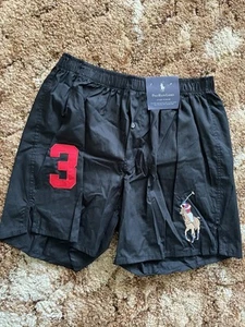 Boxer uomo Polo Ralph Lauren nero pantaloncino M 3 intimo vintage nuovo con etichetta - Foto 1 di 4