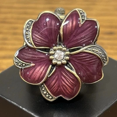 Новый Avon фиолетовый эпоксидная мать жемчуг эластичной кольцо бронзы из нержавеющей стали часы - Изображение 1 из 4