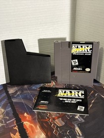 NES NARC Nintendo 1990 Video Game, Manual & Dust Jacket - Akklaim