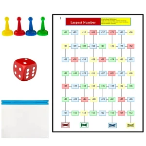 Secuenciación Múltiples de 2, 5 y 10 Contando Padres Niños Familia Juego de Mesa - Imagen 1 de 4