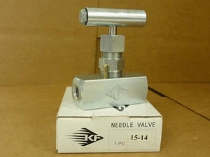 190797 Nuevo en caja; Válvula de aguja KF Industries 15-14; 1/4" NPT; 6000 PSI; 414 bar - Imagen 1 de 5