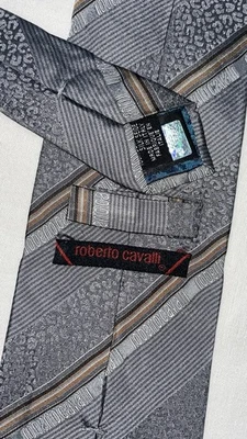 Cravatta Roberto Cavalli 100% Seta - Imagen 1 de 4