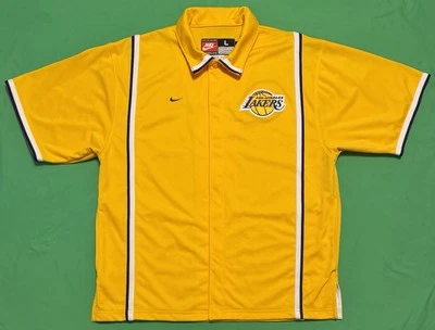 Vintage Authentic NIKE Los Angeles Lakers NBA Warm-Up Shooting Jacket Sz L - Image 1 of 4