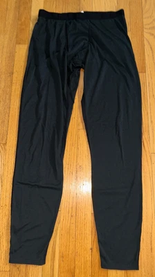 Hot Chillys Mens Size XL Black Jersey Long John Pants PS3200 Cold Weather Wear - Image 1 of 2
