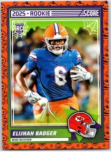 #69 Elijhah Badger RC Kansas City Chiefs 2025 Score-A-Treat Base - Imagen 1 de 2