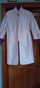 Atemberaubende italienische Designerjacke aus reiner Seide, rosa, Größe 16, perfekt für Hochzeit - Bild 1 von 7