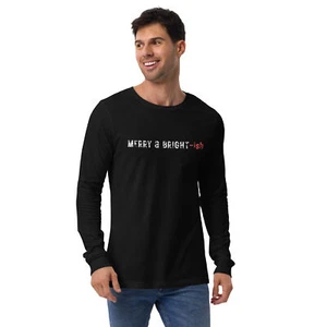 Merry and Bright-ish Long Sleeve Tee - Bella + Canvas, Comfortable - Picture 1 of 14