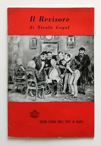 Il revisore Regia Virginio Puecher con F. Parenti Genova 1959 Programma teatrale - Foto 1 di 3