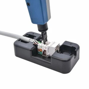 Keystone Stand Holder for Punch Down 110 Blade RJ45 Network CAT5e CAT6 RJ11 RJ12 - Picture 1 of 2