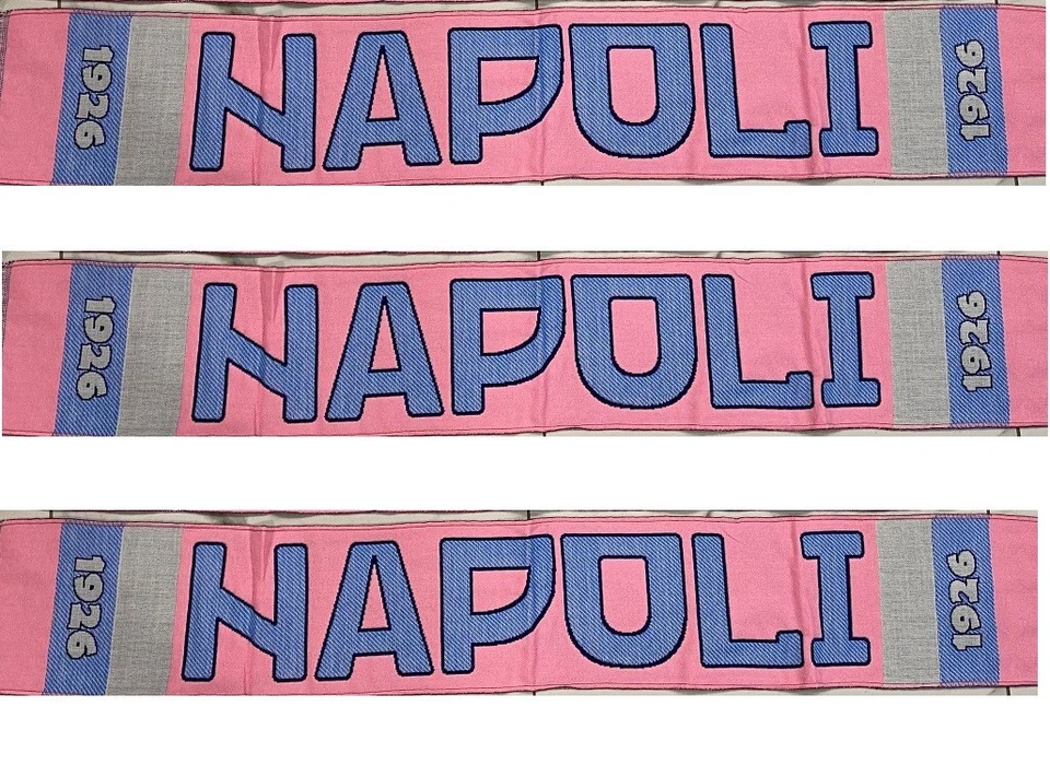1 sciarpa napoli 1926 napoli rosa scarf bufanda calcio cc - Immagine 1 di 1