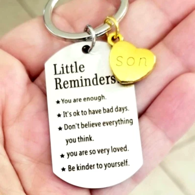 SON Inspirational Keychain, Son Key Ring, Son Gift, Son Christmas, Son Birthday - Image 1 of 4