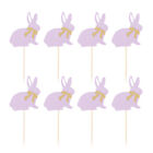  24 Pcs Bunny Cupcake Topper Easter Decorations Supplies NEW Hat