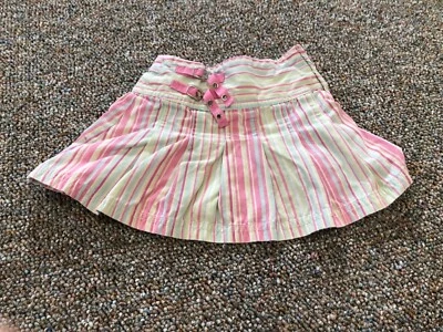 Falda a rayas con parche de calabaza para niñas 3T Foto 1 de 3