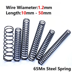 10pcs Wire Dia.1.2mm OD 6mm-20mm  Springs Compression Spring Steel - Picture 1 of 4