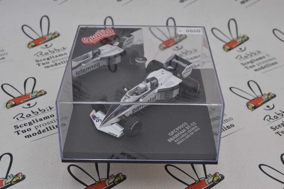 DIE CAST " BRABHAM BT-52 RICCARDO PATRESE BRAZILIAN GP 1983 " QUARTZO 1/43 - Immagine 1 di 3