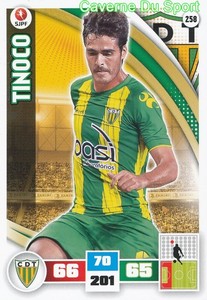 258 LUIS TINOCO PORTUGAL CD.TONDELA GIL VICENTE CARD ADRENALYN LEAGUE 2016 PANINI