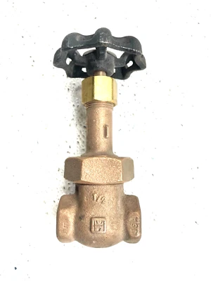 HAMMOND IB629 Bronze Gate Valve 1/2" NPT Thread Ends 150-SWP / 300-WOG - Image 1 of 4