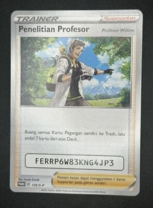 Penelitian Profesor 135/S-P Promo Indonesian Exclusive Pokémon NM Willow - Picture 1 of 1
