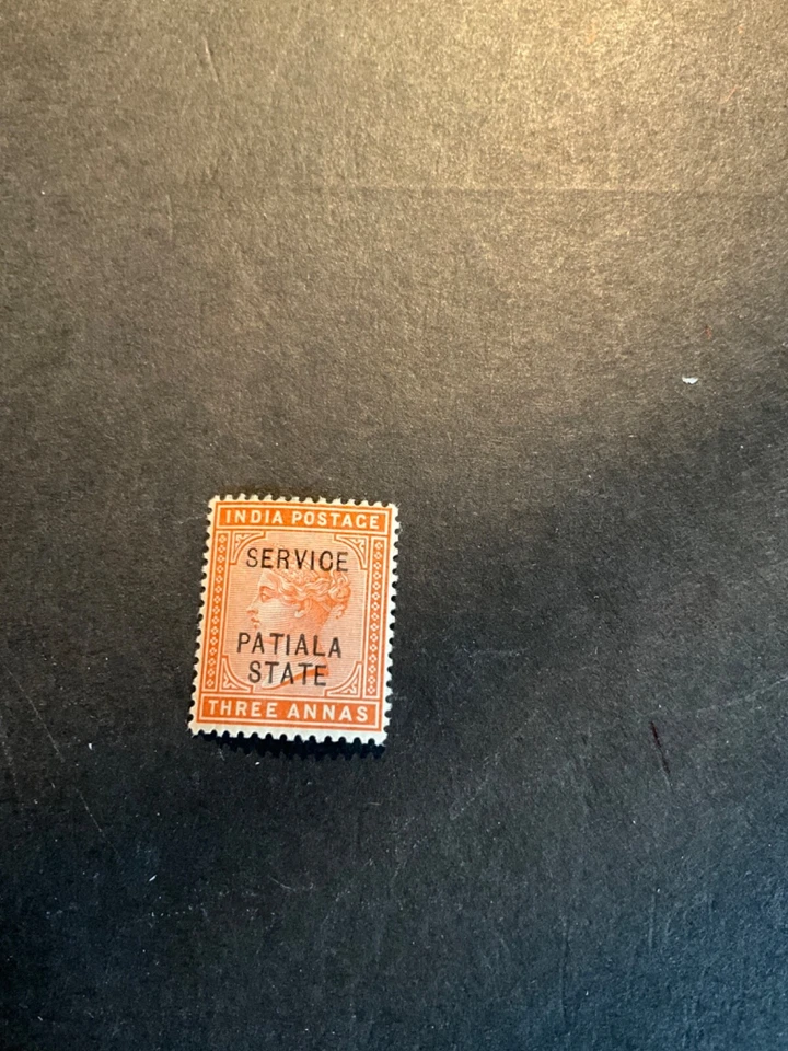 Stamps Indian States Patiala  Scott #011 hinged - Image 1 of 1