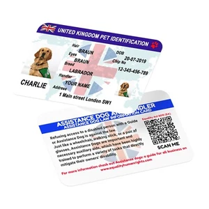 UK pet identification card - Animal Identification Card United Kingdom - Picture 1 of 12