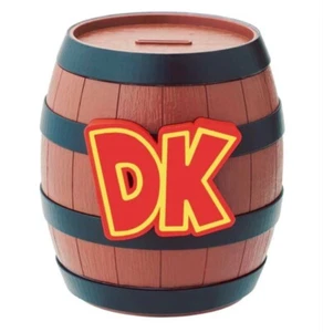 USJ Super Nintendo World Donkey Kong Barrel Piggy Bank Universal Studio Japón - Imagen 1 de 8