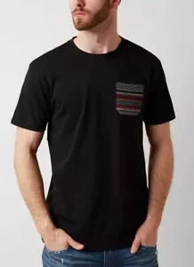 Beautiful Giant Jacquard Chest Pocket T Shirt Mens Size Medium Black NEW - Picture 1 of 6