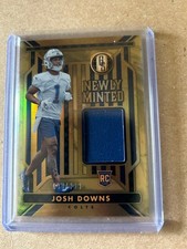 2023 Panini Gold Standard Josh Downs Newly Minted Patch 38/399! Colts