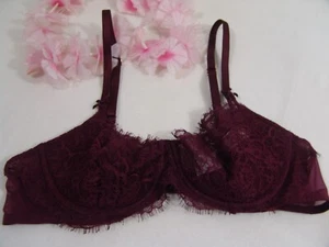 Sujetador Victoria's Secret 36B Dream Angels Push-up Sin Relleno tinto-vino _2022 - Imagen 1 de 16