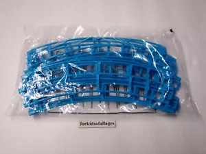Micro Knex Track: 16 Blue 8" Curved K'nex Roller Coaster Parts / Pieces Lot - Picture 1 of 2