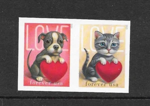 Scott #5746c IMPERFORATE (NO DIE-CUT) 2023 LOVE Horizontal Pair, MNH - Picture 1 of 1