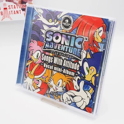 SEGA Sonic Adventure: Songs with Attitude Vocal Mini Album Sonic the Hedgehog CD Foto 1 de 4
