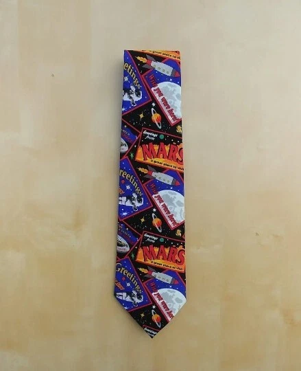 Corbata Spacewalk Brilla en la Oscuridad, A la Luna, Corbata del Espacio Exterior, Corbatas para Hombre Foto 1 de 1