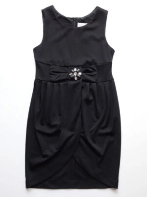 Us Angels NWT Girls Black Party Dress Sleeveless Beaded Size 8 - Image 1 of 3