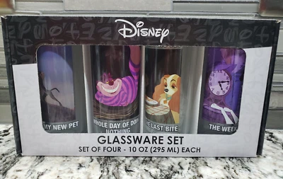Juego de 4 vasos de cristalería Disney - 10 oz Foto 1 de 3