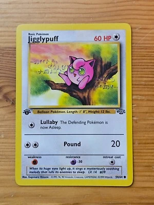 Pokémon TCG Jigglypuff Jungle 1st Edition Common 54/64 LP WOTC. - Image 1 of 2