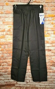 BNWT Boys Sz 14Y LW Reid Brand Black Double Knee Elastic Waist School Pants - Picture 1 of 2