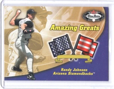 2002 Fleer Box Score Amazing Greats #13AG Randy Johnson - Image 1 of 2
