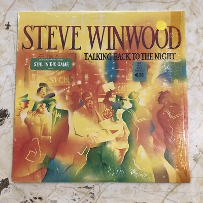 Steve Winwood Talking Back To The Night 1982 LP In Shrink w/Hype, NM Vinyl Foto 1 de 3