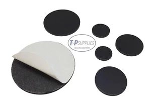 Adhesive Rubber Magnetic Magnet Disc Dots Craft 1.5mm thick x4 thick Pick Size - Picture 1 of 1